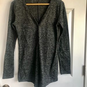 Gray sweater romper